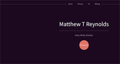 Desktop Screenshot of matthewtreynolds.com