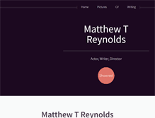 Tablet Screenshot of matthewtreynolds.com